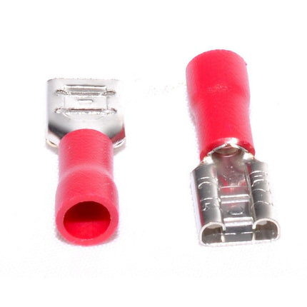 Papuci electrici rosi mama 6,3mm ,set 3mm