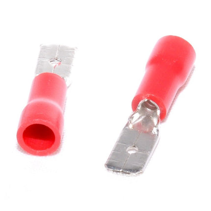 Papuci electrici rosi tata 4,8mm ,set 8mm