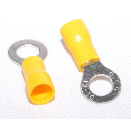 Papuci electrici izolati galben tip inel 6mm