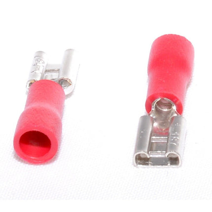 Papuci electrici rosi mama 4,8mm ,set 8mm