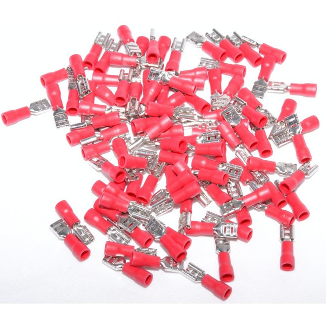 Papuci electrici rosi mama 4,8mm ,set 8mm