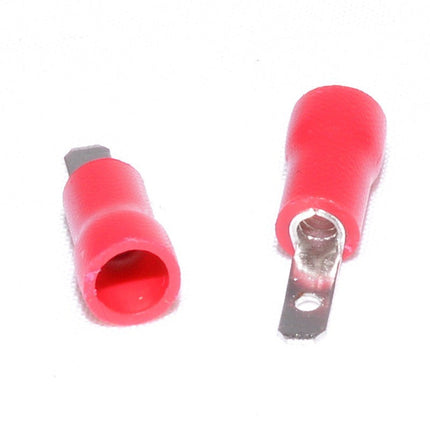 Papuci electrici rosii tata 2,8mm set 8mm