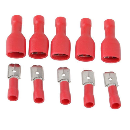 Papuci auto trminali izolati rosu 6,3mm 3mm