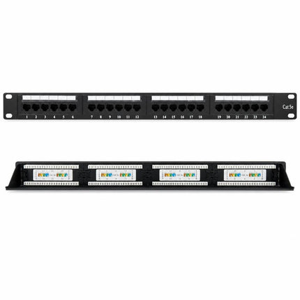 Patch panel 24 port UTP Cat.5e TED005908