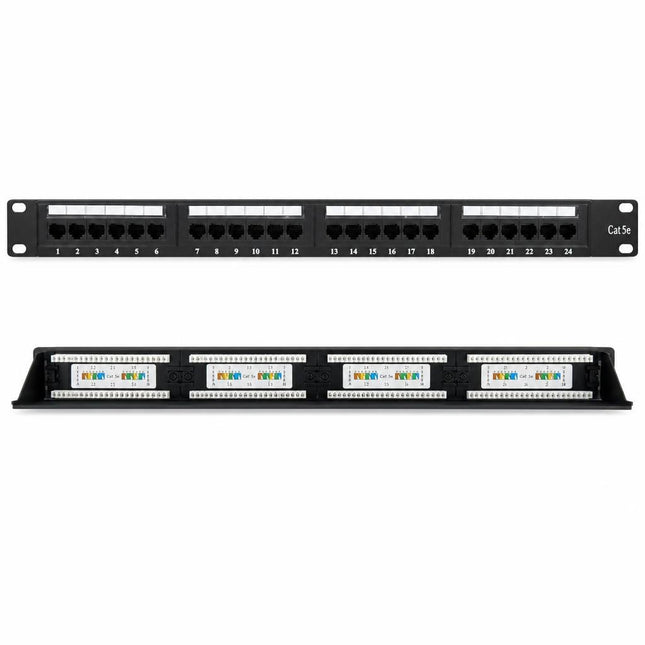 Patch panel 24 port UTP Cat.5e TED005908
