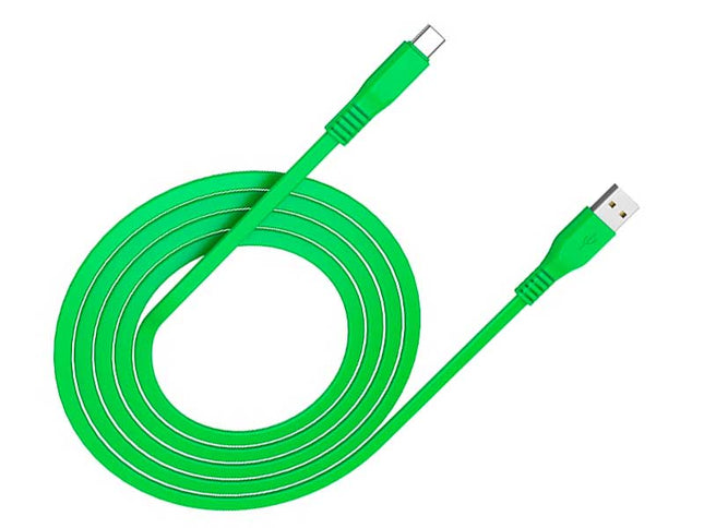Cablu tip C verde plat