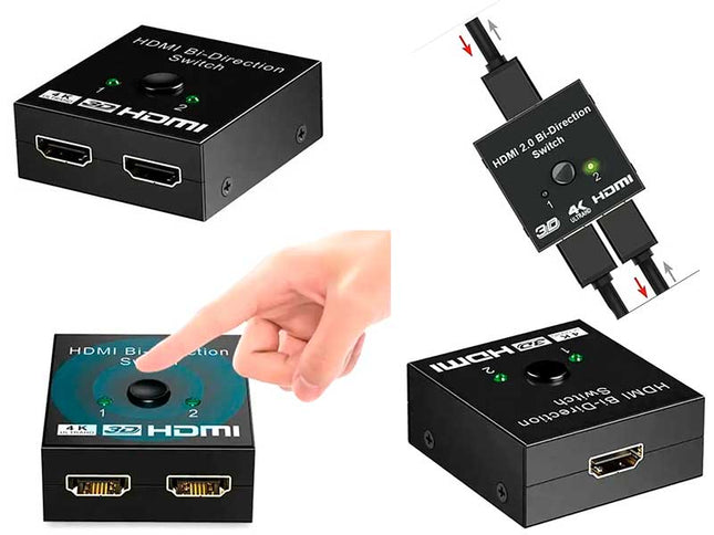 Spliter bidirectional HDMI 2.0 2 porturi 4K 60Hz