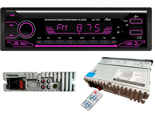 MP3 player auto TF/USB/BT si port USB incarcare AN-5507 Alien