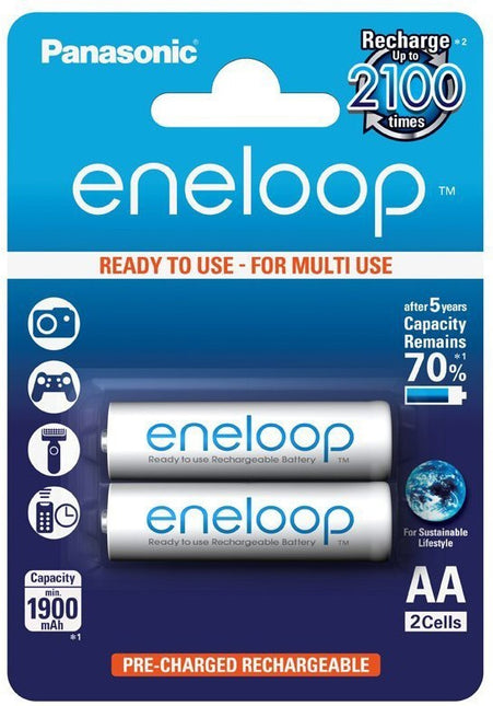 Set 4 acumulatori Panasonic Eneloop BK-3MCCE AA