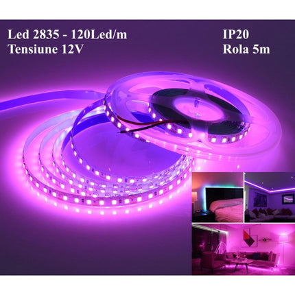 Banda led interior 12V DC 5m