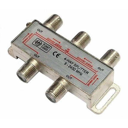 Spliter satelit 4 cai 5-2450MHz power pass