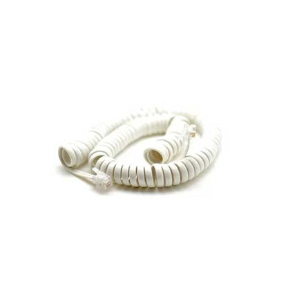 Cablu receptor spiralat 10m alb