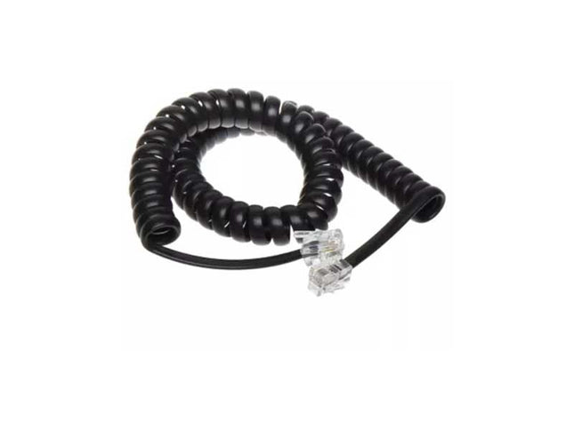 Cablu receptor spiralat 4.5m negru
