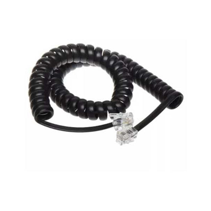 Cablu receptor spiralat 2m negru