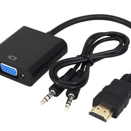 Cablu convertor HDMI+audio la VGA+audio