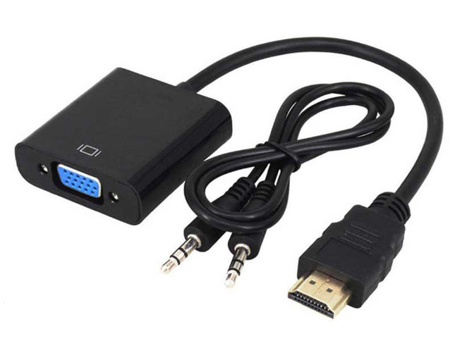 Cablu convertor HDMI+audio la VGA+audio