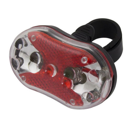 Lampa de bicicleta cu clema si 9 leduri rosii