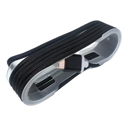Cablu tip C textil negru