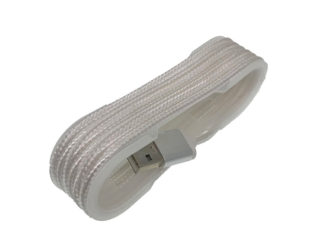 Cablu tip C textil alb
