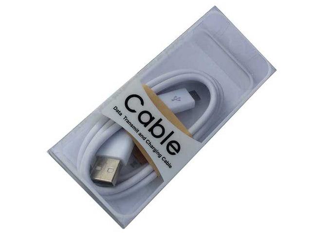Cablu microusb 1m alb blister
