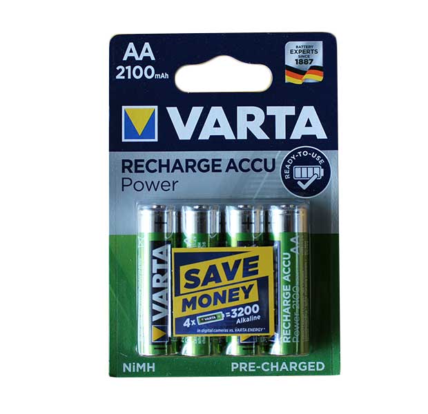 Set 4 acumulatori R6 2100ma Varta