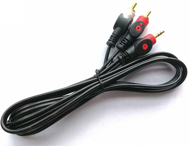 Cablu jack 3,5mm la 2RCA 5m rosu/alb