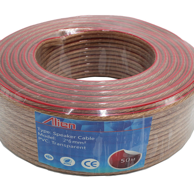 Cablu difuzor transp 2x6mm rola 50m