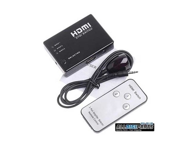 Switch HDMI 3in 1 out cu telecomanda FullHD