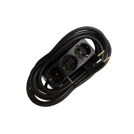 Prelungitor bachelita 3cai 5m 3x1.5mm2 negru