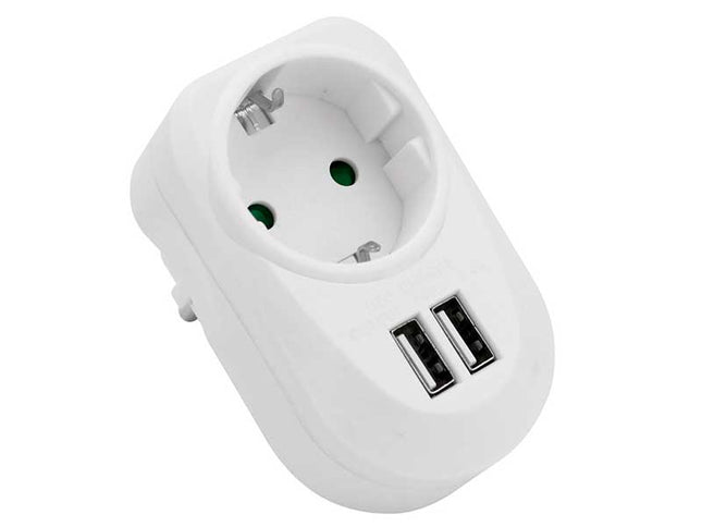 Adaptor priza Suko+2xUSB 3.4A Alien