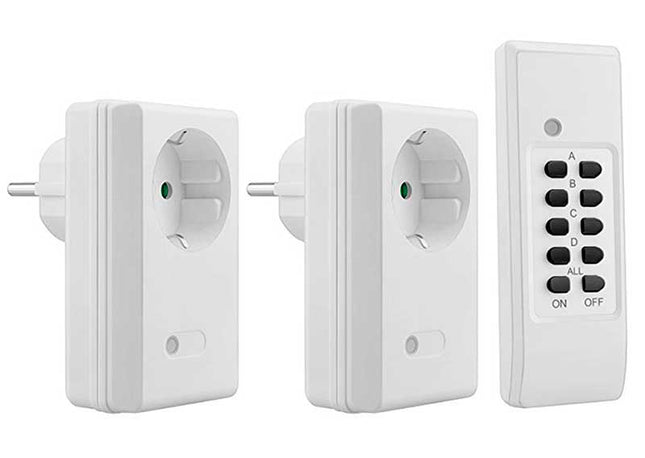 Adaptor 2xpriza cu telecomanda Alien