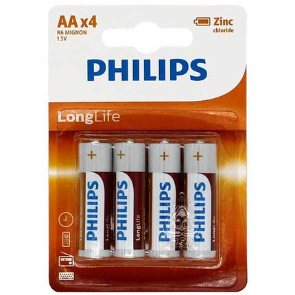 Set 4 baterii Philips Longlife R6