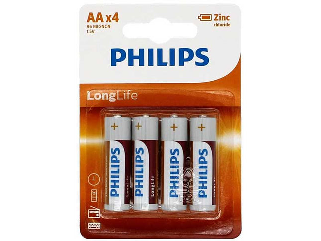 Set 4 baterii Philips Longlife R6