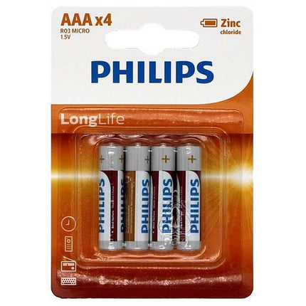Set 4 baterii Philips Longlife R3