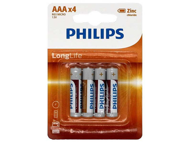 Set 4 baterii Philips Longlife R3