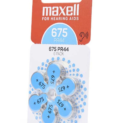 Set 6 baterii aparat auditiv Maxell 675