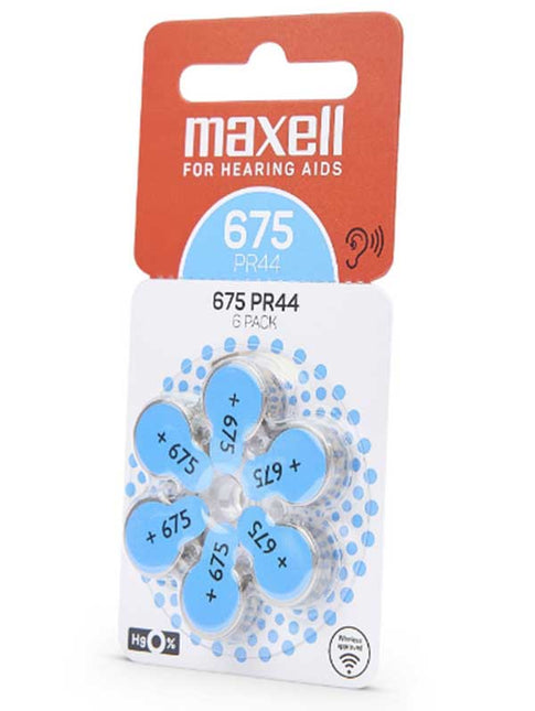 Set 6 baterii aparat auditiv Maxell 675