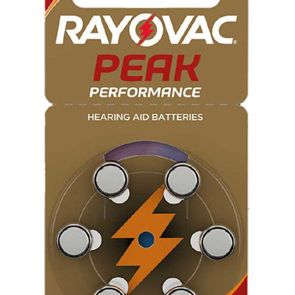Set 6 baterii auditive Peak Performance Rayovac 13