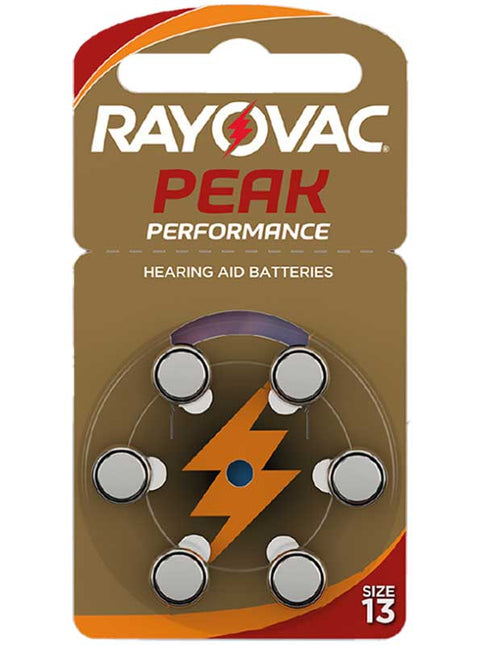 Set 6 baterii auditive Peak Performance Rayovac 13