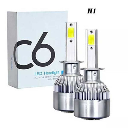 Bec auto C6 leduri 6000K set 2buc
