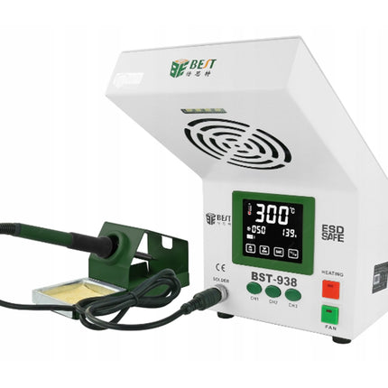 Statie lipit cu lampa led si absorbant fum BST-938