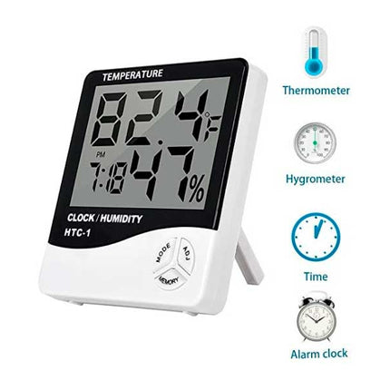 Ceas Alarma Termometru cu higrometru HTC-1