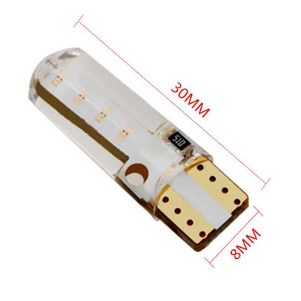 Bec auto T10 W5W COB 10-15VÂ alb