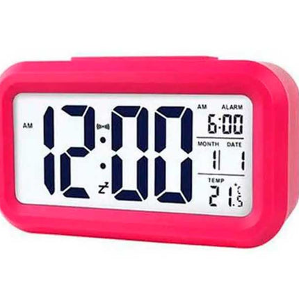 Ceas cu termomentru si alarma rosu