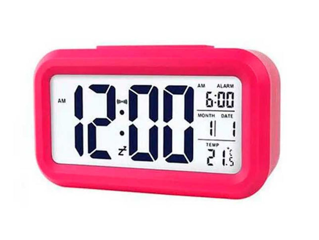 Ceas cu termomentru si alarma rosu