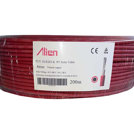 Cablu solar 4mm2 cupru rola 200m rosu
