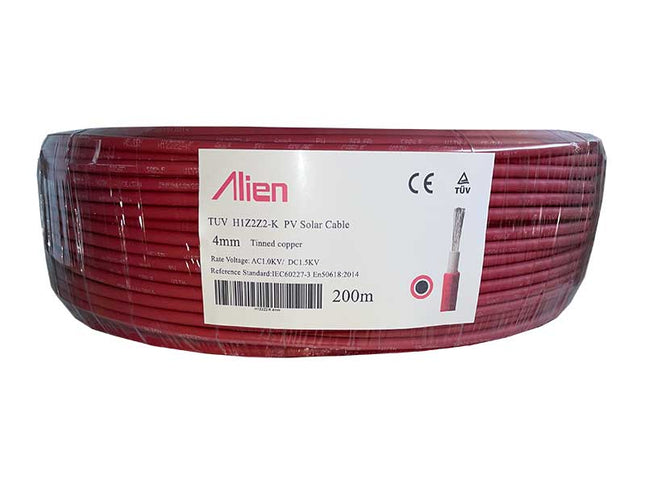 Cablu solar 4mm2 cupru rola 200m rosu