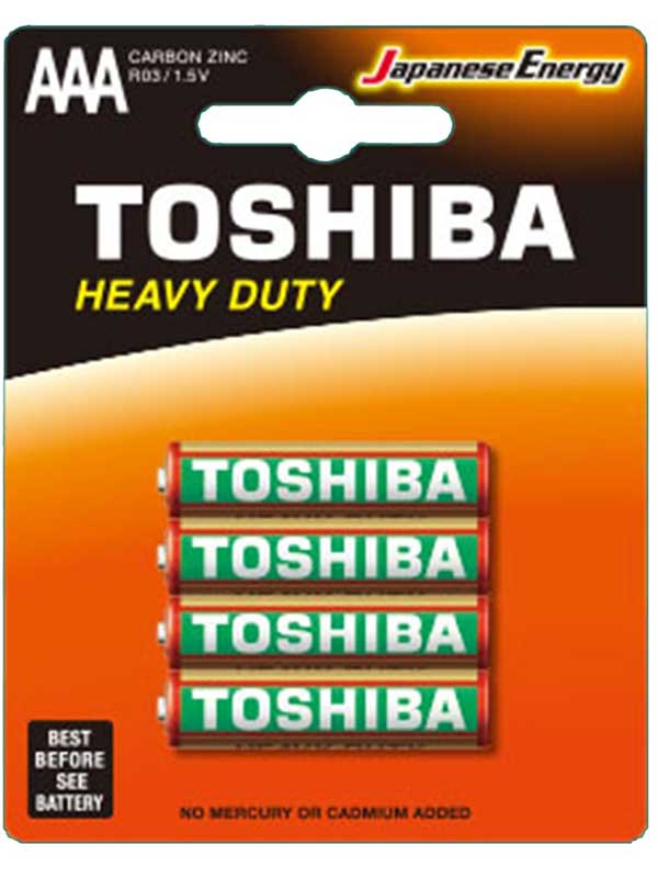 Set 4 baterii nealcaline R3 Toshiba blister