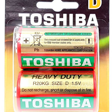 Set 2 baterii nealcaline R20 Toshiba