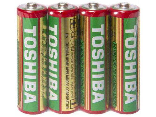 Set 4 baterii R6 nealcaline Toshiba shrink